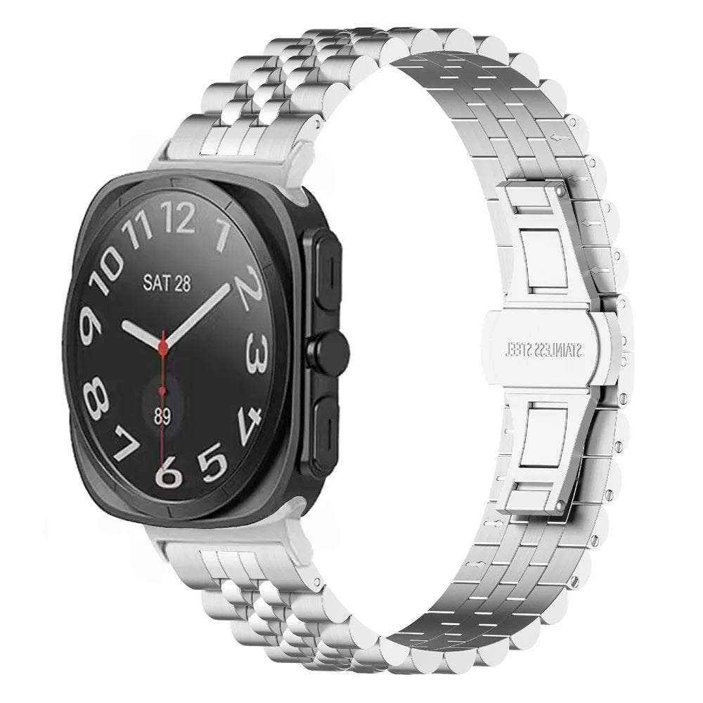 For Samsung Galaxy Watch Ultra2 47mm / Watch Ultra (2025) 47mm / Watch Ultra 47mm Watch Band Stainless Steel Strap with Band Removal Tool - Silver - 2