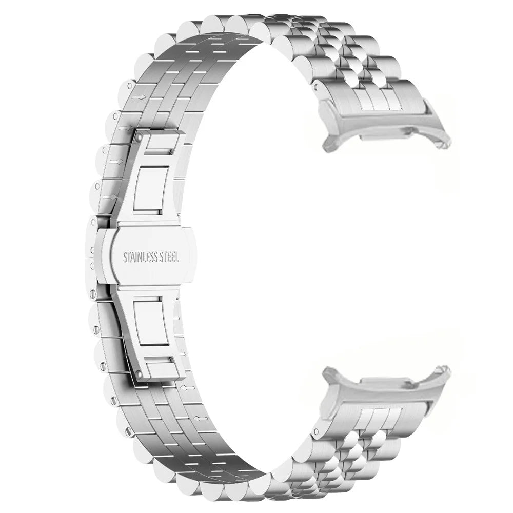 For Samsung Galaxy Watch Ultra2 47mm / Watch Ultra (2025) 47mm / Watch Ultra 47mm Watch Band Stainless Steel Strap with Band Removal Tool - Silver - 4
