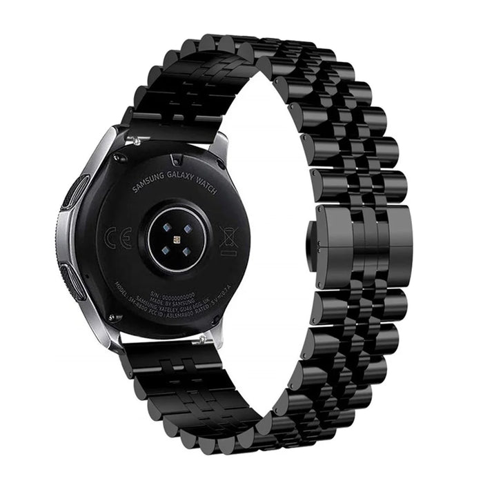 22mm Strap Stainless Steel Watch Band for Huawei Watch GT 2 Pro - Black - 3