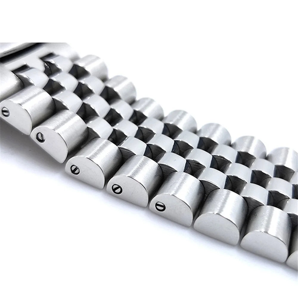 5-Beads Stainless Steel Watch Band for Apple Watch Series 11 10 42mm / 9 8 7 41mm / SE3 SE2 SE 6 5 4 40mm / 3 2 1 38mm - Silver - 6