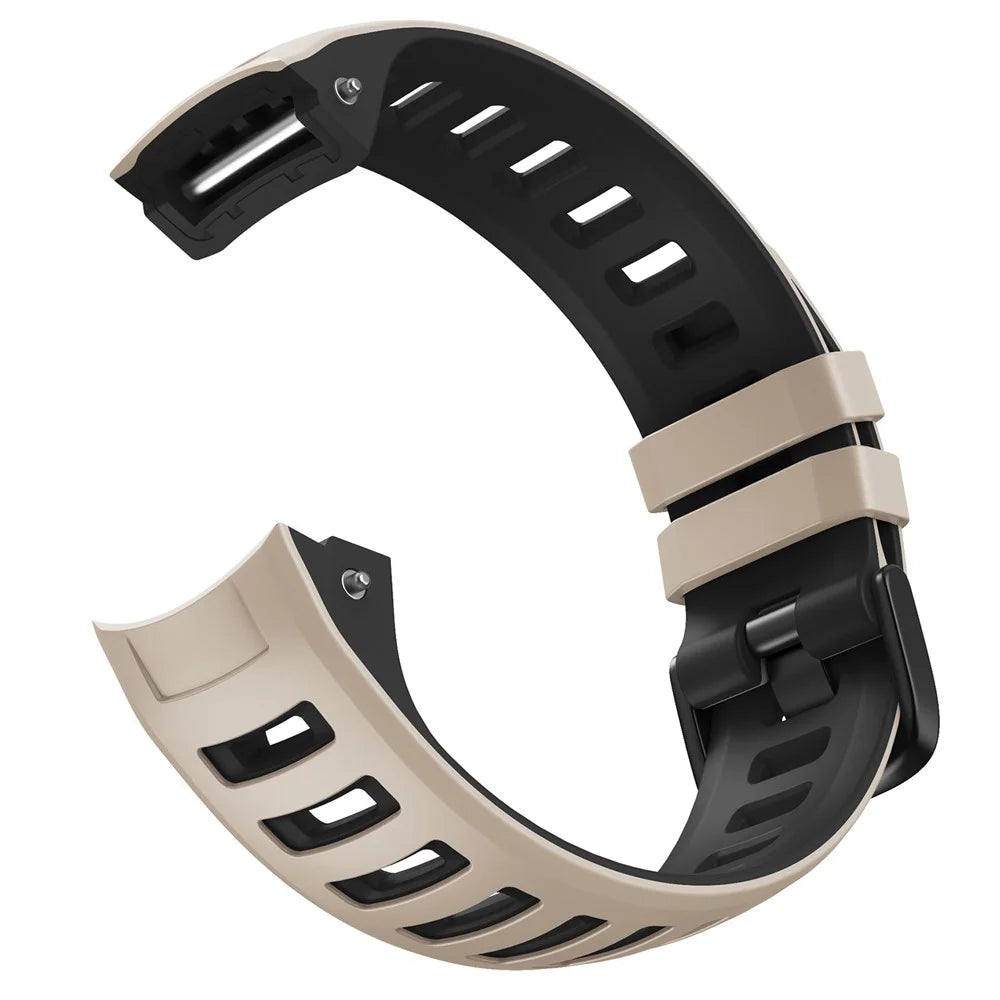 Silicone Watch Band for Garmin Instinct  /  Esports  /  Solar  /  Tide  /  Tactical Dual Color Smartwatch Replacement Strap - White  /  Black - 1