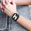 Metal Case for Apple Watch Ultra 2 49mm Protective Watch Case Cover - Black - 6
