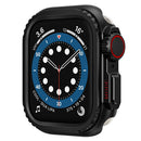 Metal Case for Apple Watch Series 9 / 8 / 7 45mm Sport Watch Protective Cover - Black - 1
