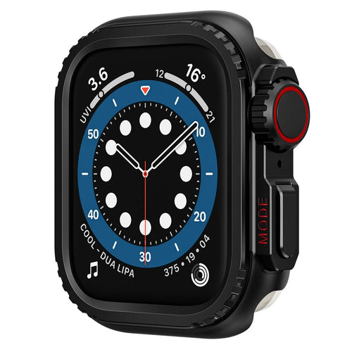 Metal Case for Apple Watch SE3 / SE2 / SE1 /  6 / 5 / 4 44mm to Ultra 49mm Transfer Cover - Black - 1