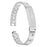 For Fitbit Inspire / Inspire HR Replacement Strap Metal Watch Band Snowflake Pattern, Silver - 1