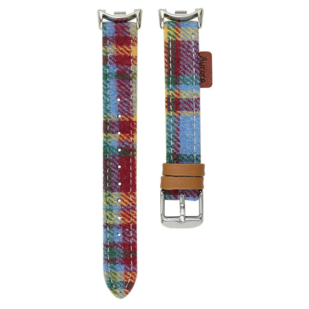 Wool+Leather Strap for Apple Watch Ultra 3 2 1 49mm / Series 11 10 46mm / 9 8 7 45mm / SE3 SE2 SE 6 5 4 44mm / 3 2 1 42mm - Multi-Color - 1