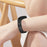 For Fitbit Inspire / Inspire HR Replacement Strap Metal Watch Band Snowflake Pattern - Black - 5