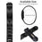 For Fitbit Inspire / Inspire HR Replacement Strap Metal Watch Band Snowflake Pattern - Black - 7