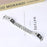 For Xiaomi Smart Band 10 Pro / 9 Pro / 8 Pro / Redmi Watch 6 / 5 / 4 Replacement Strap Metal Watch Band Snowflake Pattern, Silver - 6
