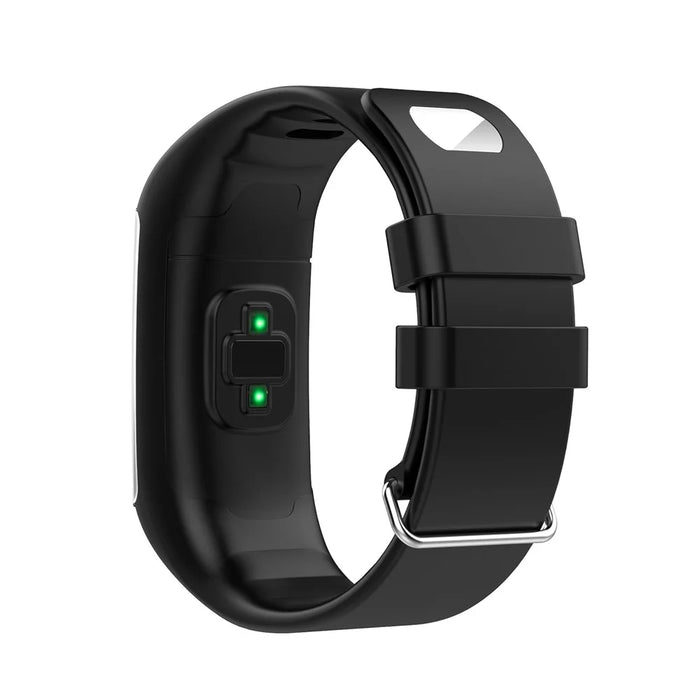 Soft Silicone Watch Band Replacement for POLAR A360 A370 Smart Watch - Black - 4