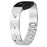 For Fitbit Inspire 2 Replacement Strap Metal Watch Band Snowflake Pattern, Silver - 3