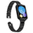 Replacement Strap for Xiaomi Smart Band 10 Pro / 9 Pro / 8 Pro / Redmi Watch 6 / 5 / 4 Metal Watch Band Snowflake Pattern - Black - 2