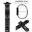 Replacement Strap for Xiaomi Smart Band 10 Pro / 9 Pro / 8 Pro / Redmi Watch 6 / 5 / 4 Metal Watch Band Snowflake Pattern - Black - 7