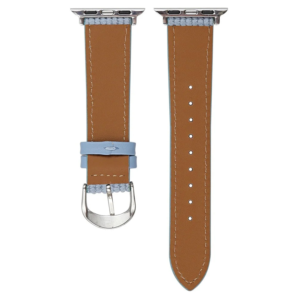 Waffle Texture Nylon Watch Band for Apple Watch Ultra 3 2 1 49mm / Series 11 10 46mm / 9 8 7 45mm / SE3 SE2 SE 6 5 4 44mm / 3 2 1 42mm - Beige - 2
