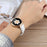 For Garmin Lily 2 Active / Lily 2 Wrist Strap 14mm Top Layer Cowhide Leather Watch Band - White - 5