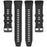 For Huawei Watch GT 5 Pro 46mm Silicone Strap Adjustable Length Replacement Band - Black - 5