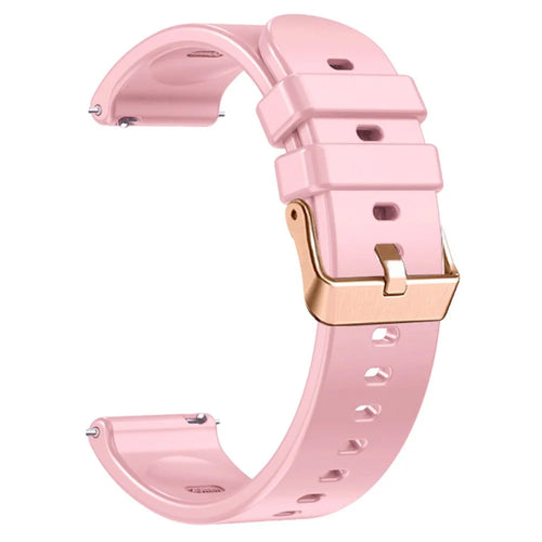 For Huawei Watch GT 5 Pro 42mm / GT 5 41mm Silicone Strap 18mm Watch Band Replacement - Pink - 1