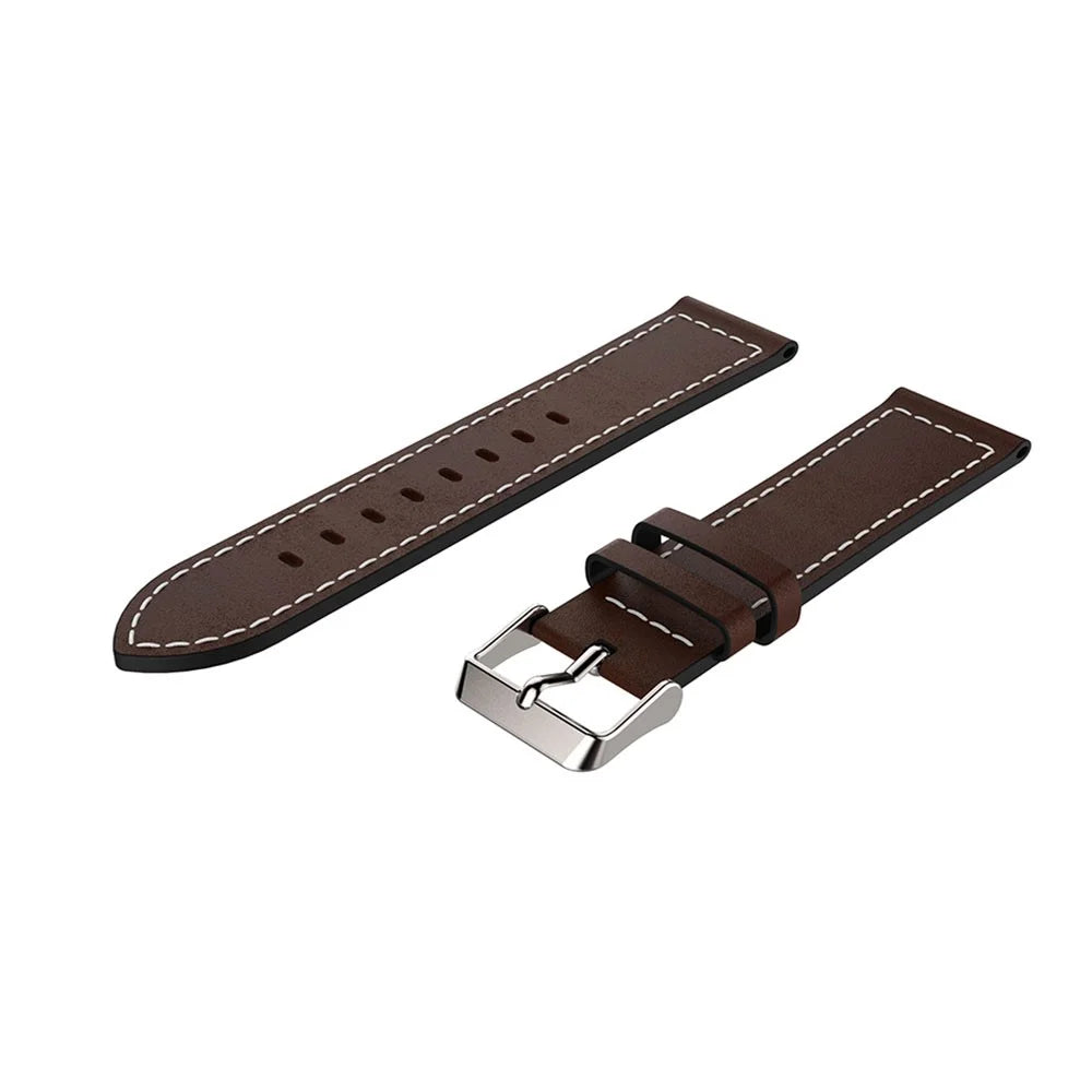 Genuine Leather Smart Watch Strap for Samsung Galaxy Watch 42mm - Coffee - 3