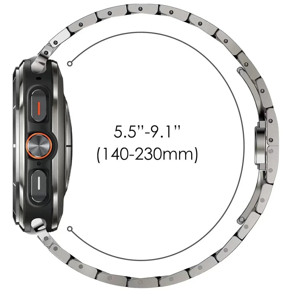For Samsung Galaxy Watch Ultra2 47mm / Watch Ultra (2025) 47mm / Watch Ultra 47mm Butterfly Buckle Titanium Alloy Watch Band - Titanium - 7