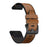 For Garmin Fenix 7/6/5 Watch Band Genuine Leather + Silicone Wrist Strap Replacement - Brown - 1