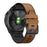 For Garmin Fenix 7/6/5 Watch Band Genuine Leather + Silicone Wrist Strap Replacement - Brown - 3