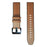 For Garmin Fenix 7/6/5 Watch Band Genuine Leather + Silicone Wrist Strap Replacement - Brown - 4