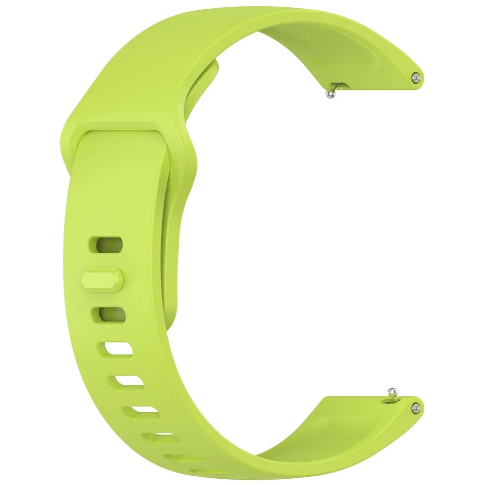22mm Silicone Watch Band For Huawei Watch GT 5 Pro 46mm  /  GT 5 46mm  /  GT 4 46mm Universal Strap - Lime Green - 2