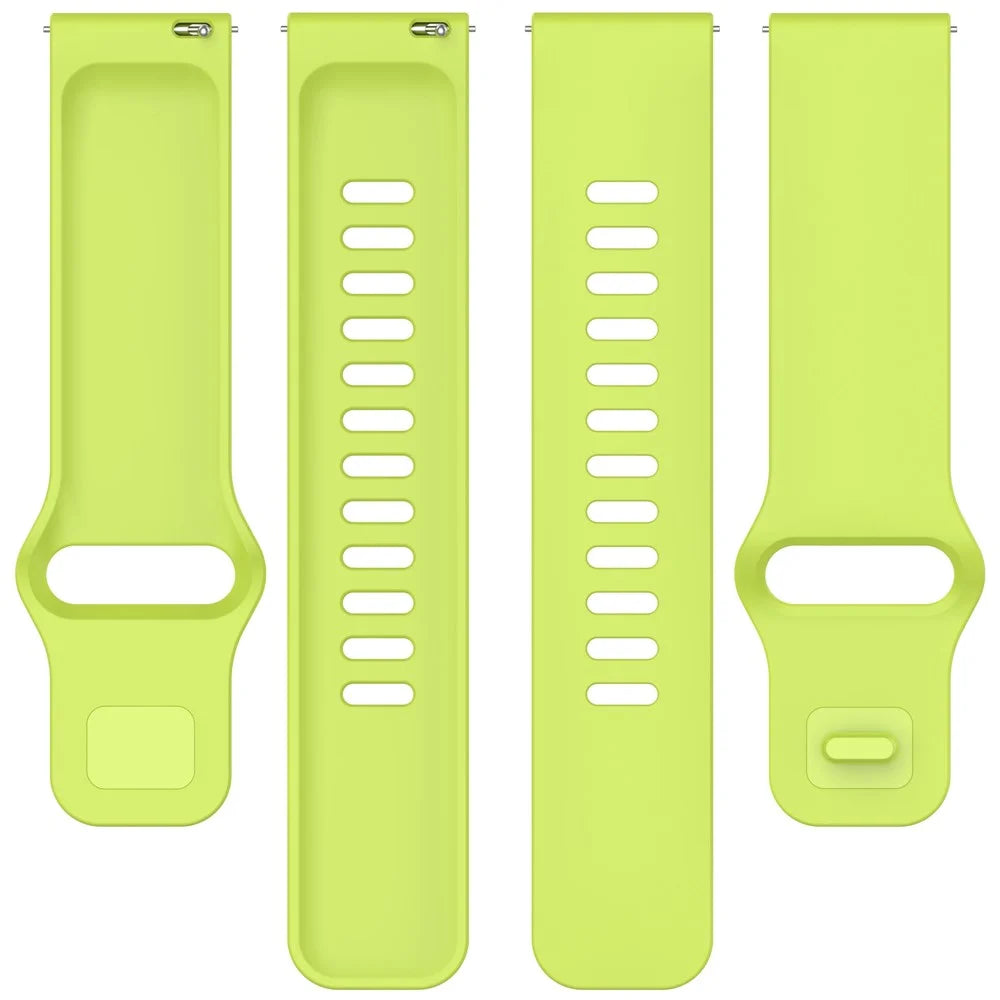 22mm Silicone Watch Band For Huawei Watch GT 5 Pro 46mm  /  GT 5 46mm  /  GT 4 46mm Universal Strap - Lime Green - 5