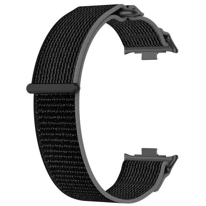 Nylon Strap for Xiaomi Smart Band 10 Pro / 9 Pro / 8 Pro / Redmi Watch 6 / 5 / 4 Adjustable Sports Loop Watch Strap - Black - 2