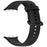 For Honor Watch 5 Soft Silicone Watch Strap Adjustable Replacement Watchband - Black - 2