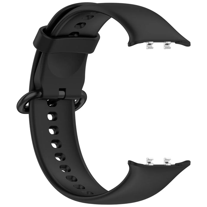 For Honor Watch 5 Soft Silicone Watch Strap Adjustable Replacement Watchband - Black - 3