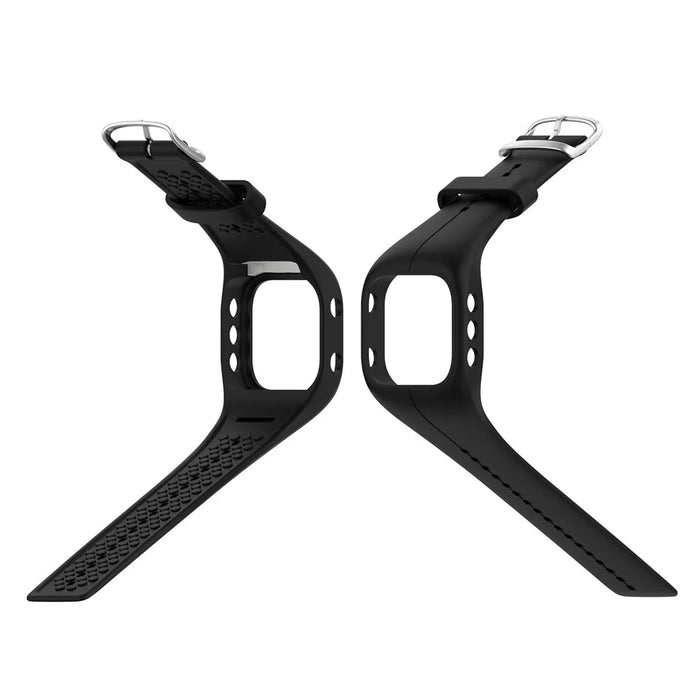 Soft Silicone Smart Watch Strap Replacement Watch Band for POLAR A300 - Black - 6