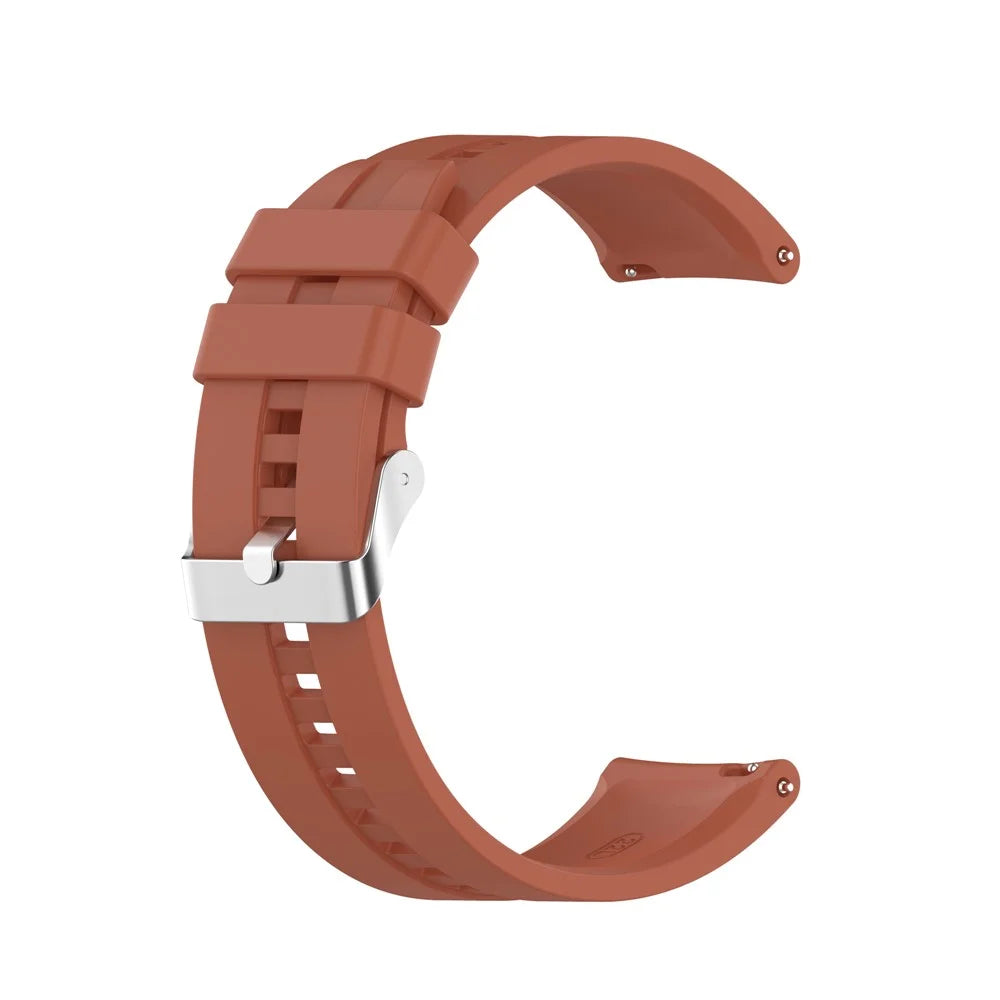 22mm Silicone Watchband Replacement Watch Strap for Huami Amazfit GTR 2e/GTR 2/Huawei Watch GT Runner/Watch GT 3 46mm 42mm/Watch 3/Watch 3 Pro - Dark Orange - 1