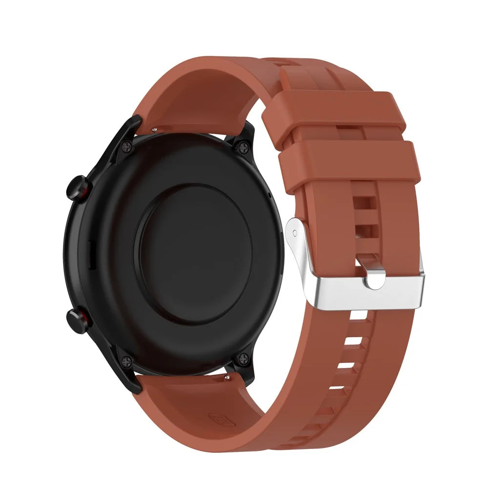 22mm Silicone Watchband Replacement Watch Strap for Huami Amazfit GTR 2e/GTR 2/Huawei Watch GT Runner/Watch GT 3 46mm 42mm/Watch 3/Watch 3 Pro - Dark Orange - 5