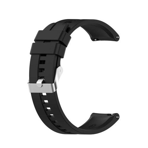 20mm Silicone Watchband Replacement Watch Strap for Huami Amazfit GTS 2e/GTS 2/GTS 2 Mini - Black - 1