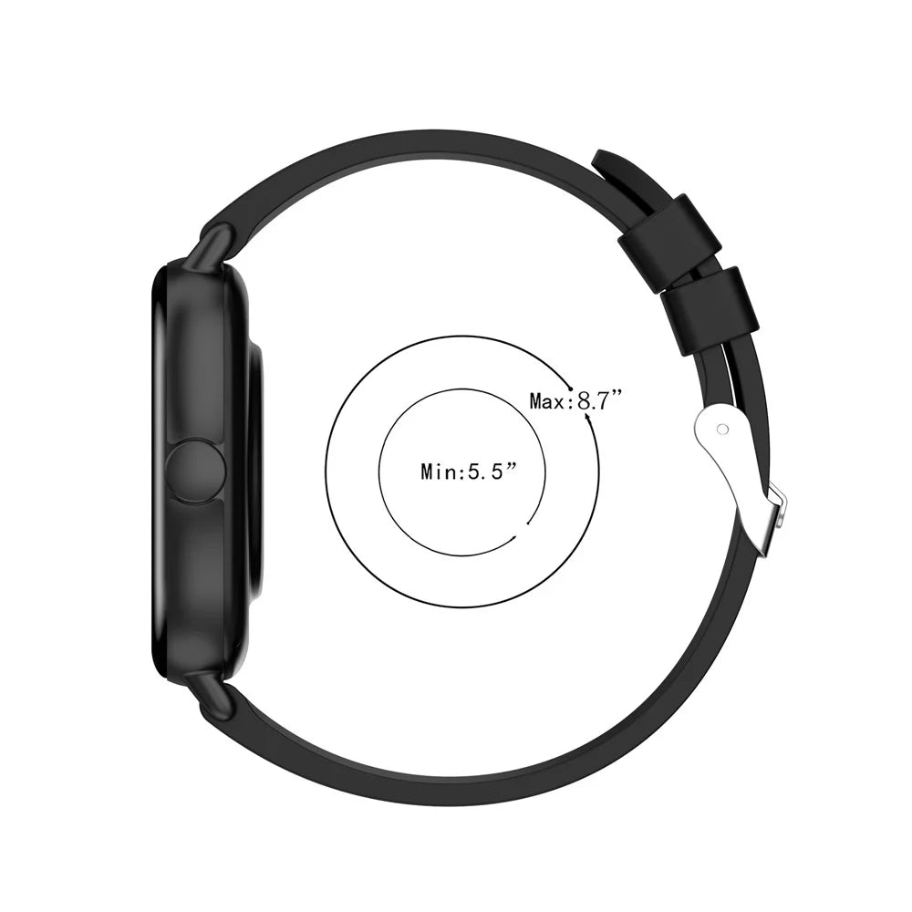 20mm Silicone Watchband Replacement Watch Strap for Huami Amazfit GTS 2e/GTS 2/GTS 2 Mini - Black - 7