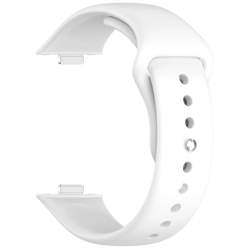 For Huawei Watch Fit 3 Silicone Watch Band Reverse Buckle Wrist Strap - White - 2