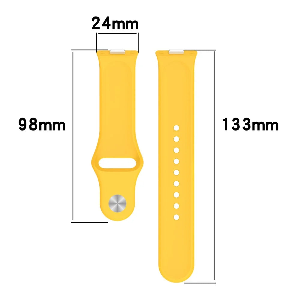 For Huawei Watch Fit 3 Silicone Watch Band Reverse Buckle Wrist Strap - White - 6