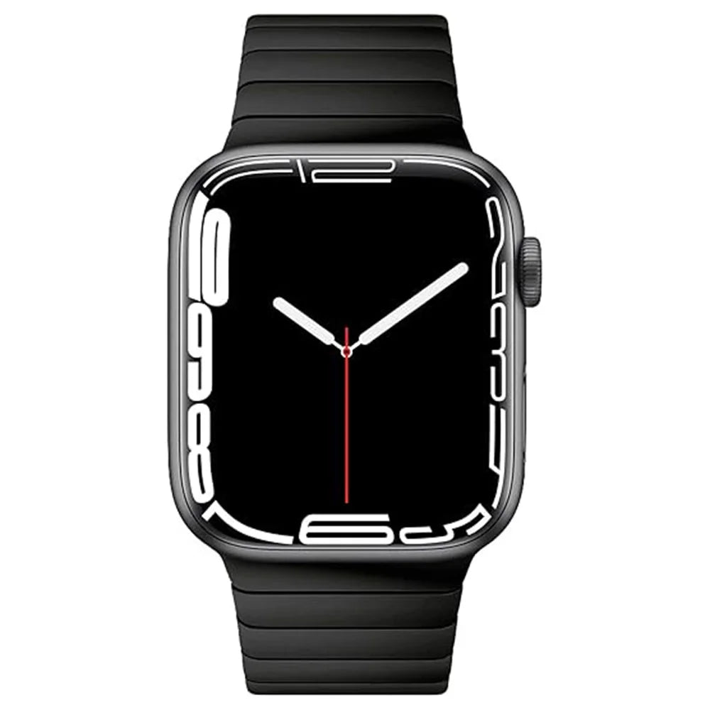 Watch Band For Apple Watch Ultra 3 2 1 49mm / Series 11 10 46mm / 9 8 7 45mm / SE3 SE2 SE 6 5 4 44mm / 3 2 1 42mm 1-Bead Bamboo Link Stainless Steel Strap - Black - 3