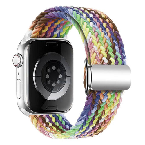 KALEBOL Magnetic Watch Strap for Apple Watch Series 11 10 42mm / 9 8 7 41mm / SE3 SE2 SE 6 5 4 40mm / 3 2 1 38mm Nylon Braided Wrist Band - Multi-Color - 1