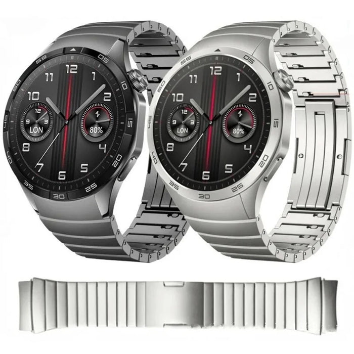 For Huawei Watch GT 5 Pro 46mm / GT 5 46mm Band Adjustable Titanium Alloy Watch Strap - Silver - 5