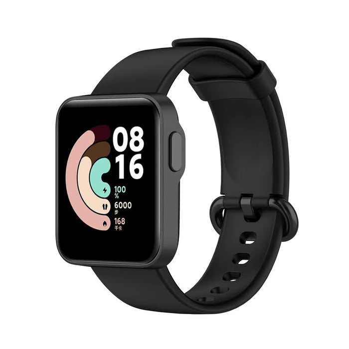 Soft Silicone Smart Watch Strap Replacement Watch Band for Xiaomi Redmi Watch / Mi Watch Lite - Black - 2