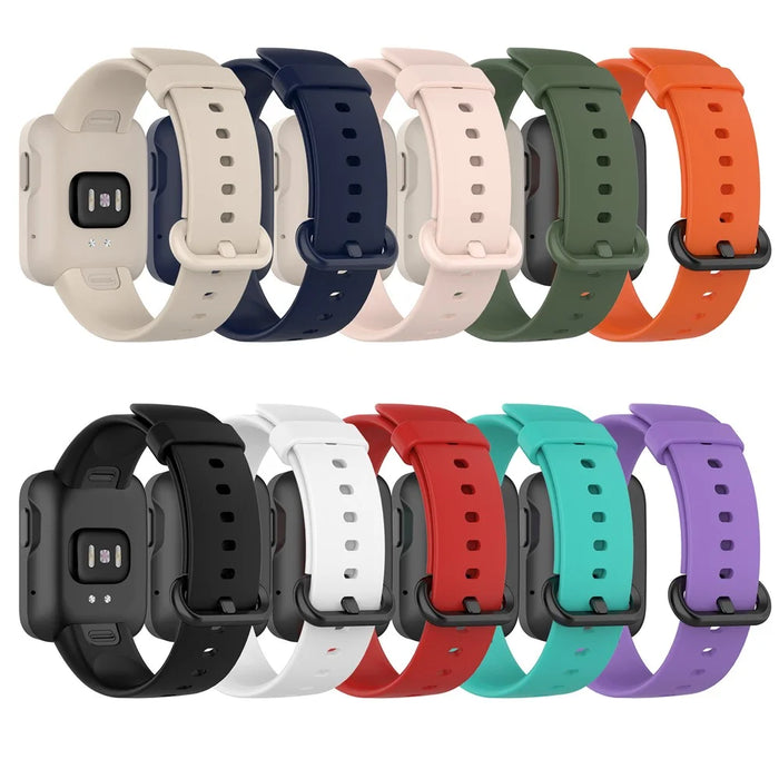 Soft Silicone Smart Watch Strap Replacement Watch Band for Xiaomi Redmi Watch / Mi Watch Lite - Black - 6