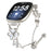 Metal Band Heart Clover Decor For Fitbit Versa 4  /  Sense 2 Watch Bracelet Replacement - Starlight - 2
