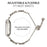 Metal Band Heart Clover Decor For Fitbit Versa 4  /  Sense 2 Watch Bracelet Replacement - Starlight - 6