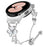 Metal Band with Quick Release Connector For Samsung Galaxy Watch7 44mm  /  40mm Heart Clover Decor Watch Strap - Silver - 2