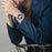 Metal Band with Quick Release Connector For Samsung Galaxy Watch7 44mm  /  40mm Heart Clover Decor Watch Strap - Silver - 7