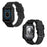For Apple Watch Series 10 46mm Strap Soft TPU Watch Band with Integrated Watch Case - Black - 2