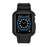 For Apple Watch Series 10 46mm Strap Soft TPU Watch Band with Integrated Watch Case - Black - 4