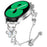 Metal Band For Samsung Galaxy Watch 42mm Heart Clover Decor Watch Strap - Silver - 2